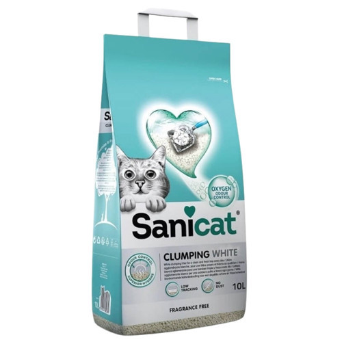 Clumping White Kokusuz Bentonit Topaklanan Kedi Kumu 10 lt 2 Adet