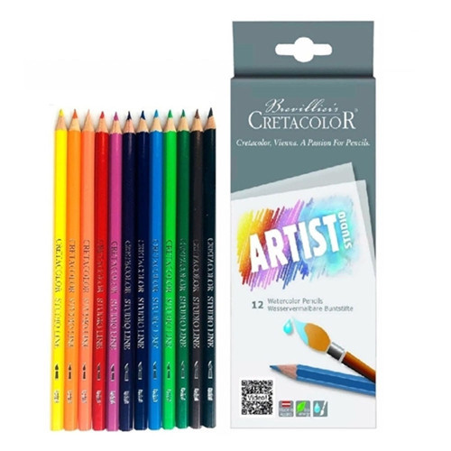 Artist Studio Sulandırılabilir Kuru Boya Kalem Seti 12 Renk 28312