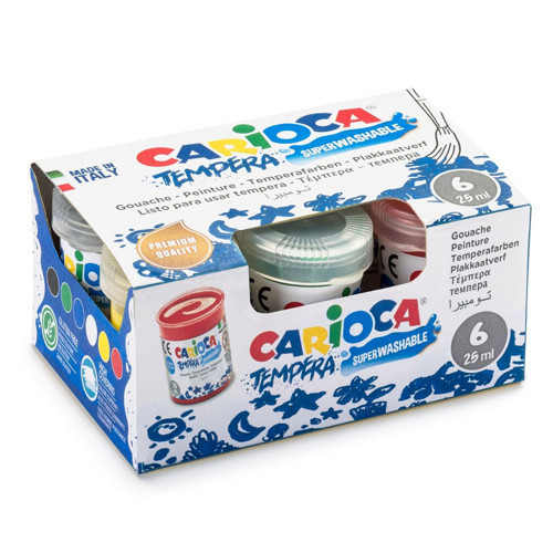 Sulu Boya Tempera Süper Yıkanabilir 6 Renk KO022