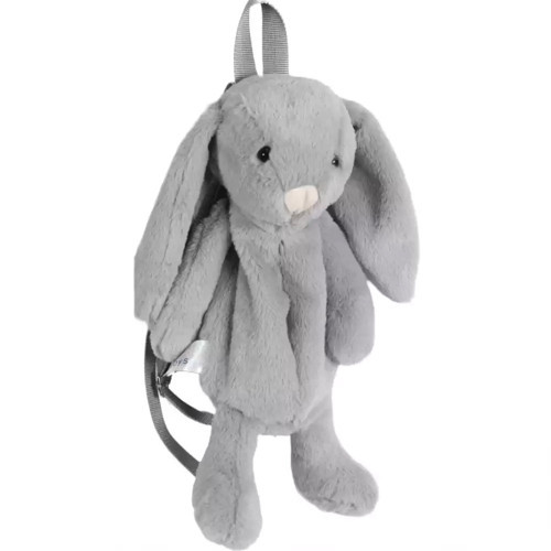 Peluş Çanta Tavşan Gri 45 Cm