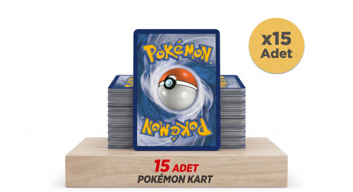 15 adet Pokemon Lisanslı TCG Oyun Kartı