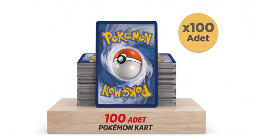 100 adet Pokemon Lisanslı TCG Oyun Kartı
