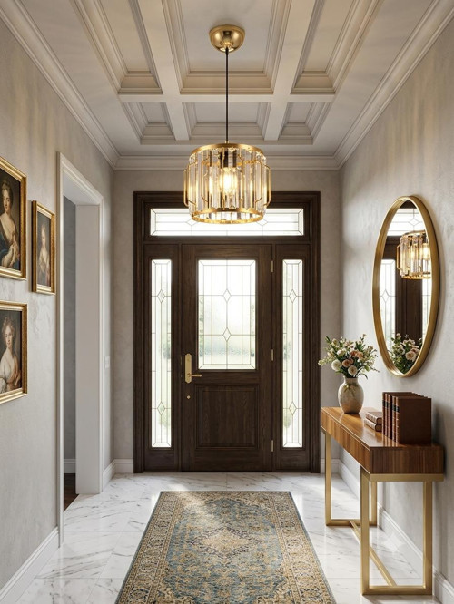 SİLİNDİR TAŞLI GOLD avize