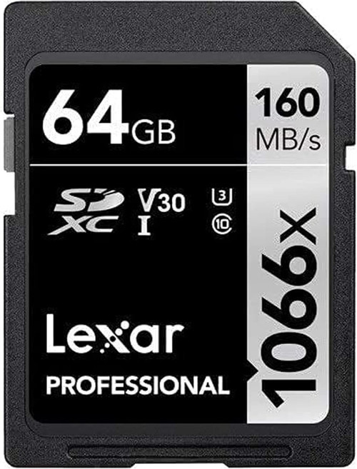 Professional 64Gb 1066X Sdxc Uhs-I Kart, Up To 160Mb/S Read 70Mb/S Write C10 V30 U3, Standart