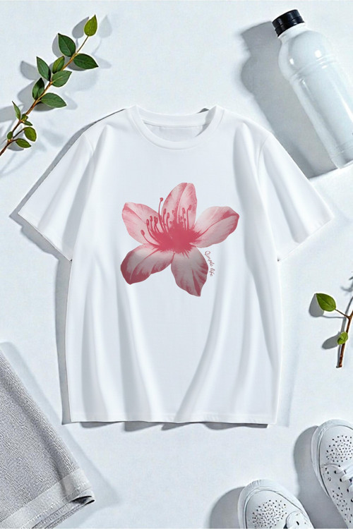 Çiçek Baskılı Tasarım Tshirt