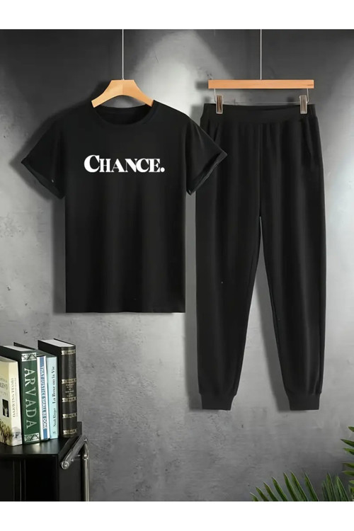 Unisex Chance Baskılı Eşofman Takımı