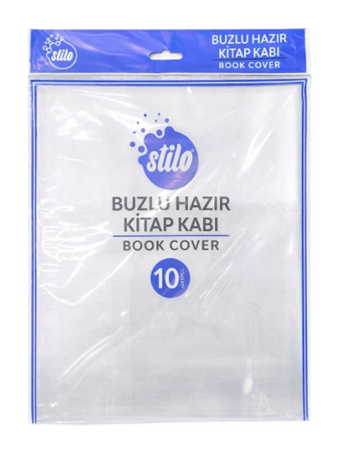 Hazır Kitap Kabı 10Lu Şeffaf Buzlu - 2 paket