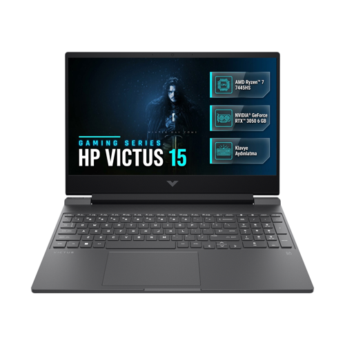 Victus 15 Ryzen 7 7445HS 64GB 1TB SSD 6 GB RTX3050 15.6" 144Hz Fdos Gaming Laptop BX9V1EA 039