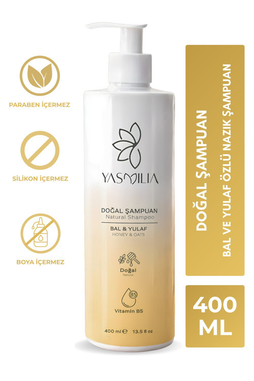 Doğal Premium Şampuan – Bal & Yulaf | Vitamin B5