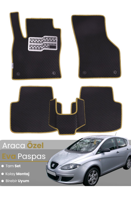 Seat Toledo (1998-2004) Uyumlu Eva Paspas Tam Set–Oto Paspas,Araca Özel,Kolay Montaj
