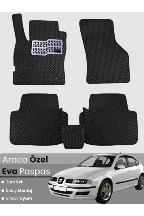Seat Leon 1M (1998-2004) Uyumlu Eva Paspas Tam Set–Oto Paspas,Araca Özel,Kolay Montaj