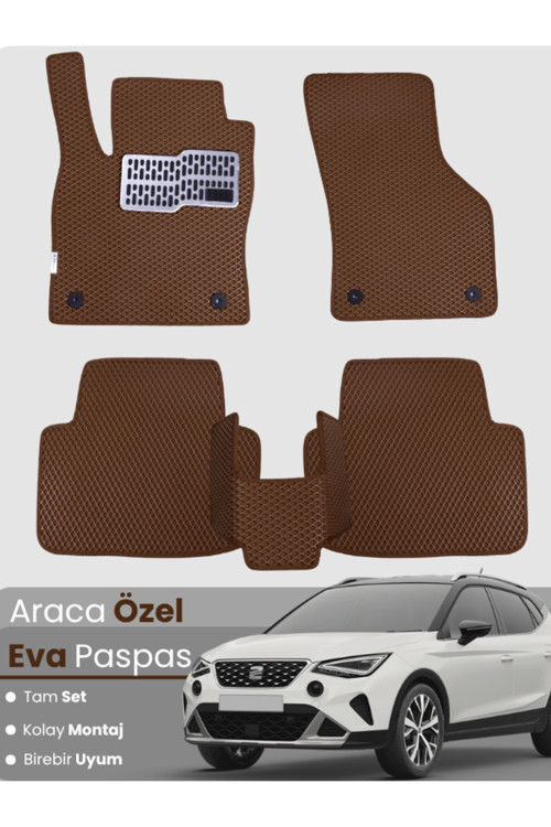 Seat Arona (2021-2025) Uyumlu Eva Paspas Tam Set–Oto Paspas,Araca Özel,Kolay Montaj