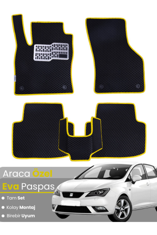 Seat Ibiza Station Wagon (2008-2017) Uyumlu Eva Paspas Tam Set–Oto Paspas,Araca Özel,Kolay Montaj