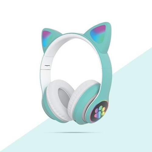 SM-61G Cat Bluetooth Kulak Üstü Kulaklık Yeşil