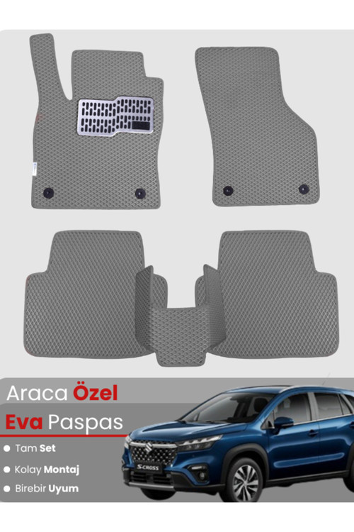 Suzuki S-Cross (2016-2021) Uyumlu Eva Paspas Tam Set–Oto Paspas,Araca Özel,Kolay Montaj
