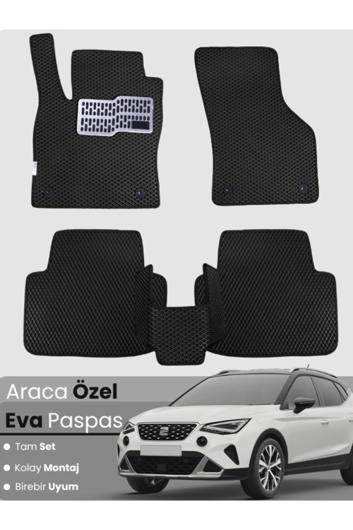 Seat Arona (2021-2025) Uyumlu Eva Paspas Tam Set–Oto Paspas,Araca Özel,Kolay Montaj