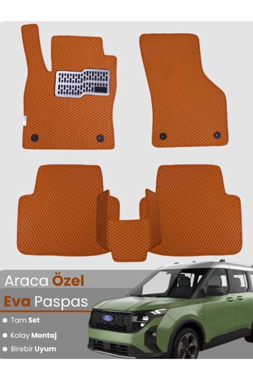 Ford Courier (2024-2025) Uyumlu Eva Paspas Tam Set – Birebir Uyum,Su Geçirmez,Kolay Ve Hızlı Montaj