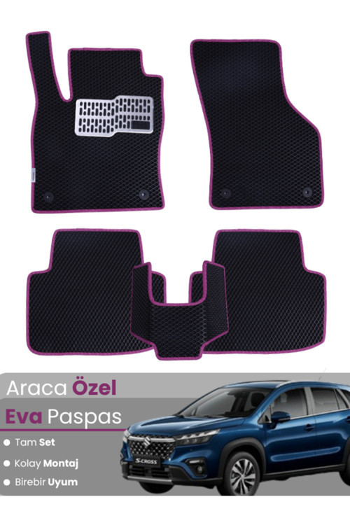 Suzuki S-Cross (2016-2021) Uyumlu Eva Paspas Tam Set–Oto Paspas,Araca Özel,Kolay Montaj