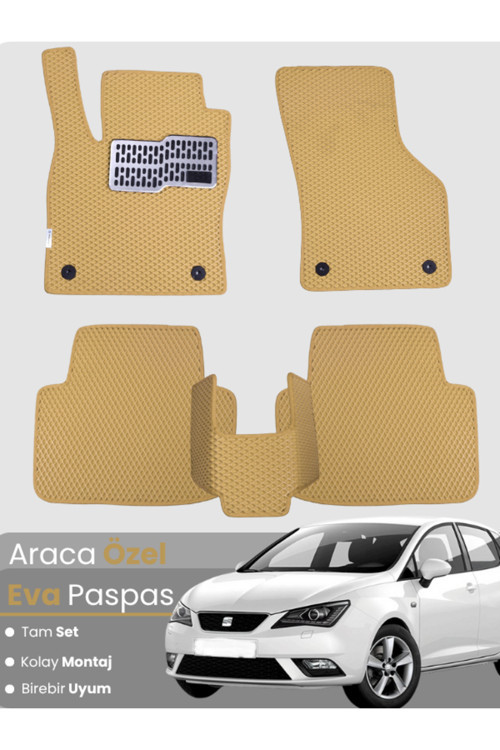Seat Ibiza Station Wagon (2008-2017) Uyumlu Eva Paspas Tam Set–Oto Paspas,Araca Özel,Kolay Montaj