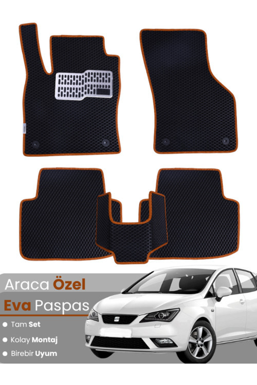 Seat Ibiza Station Wagon (2008-2017) Uyumlu Eva Paspas Tam Set–Oto Paspas,Araca Özel,Kolay Montaj