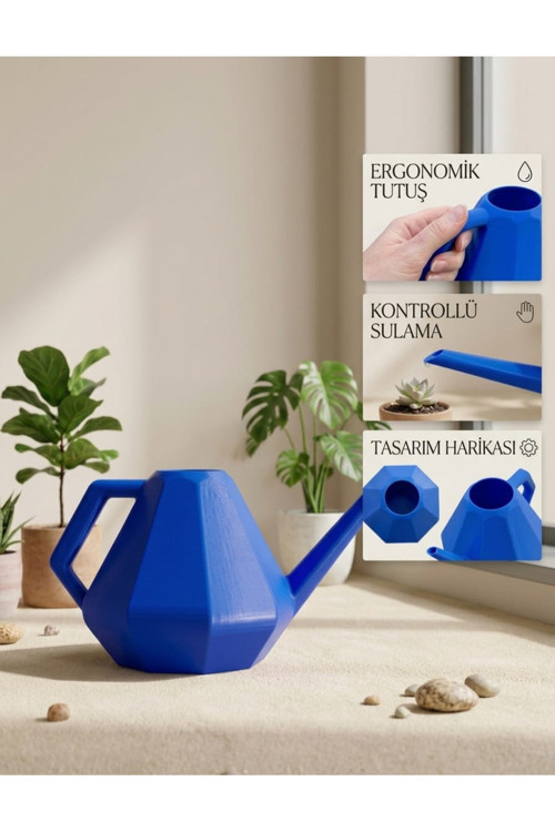 Geometrik Tasarım Çok Amaçlı Bitki Sulama Kabı – 3D Baskı Estetik Ev Ve Bahçe Sulama İbriği, Mini Sukulent Ve Çiçek Sulayıcı