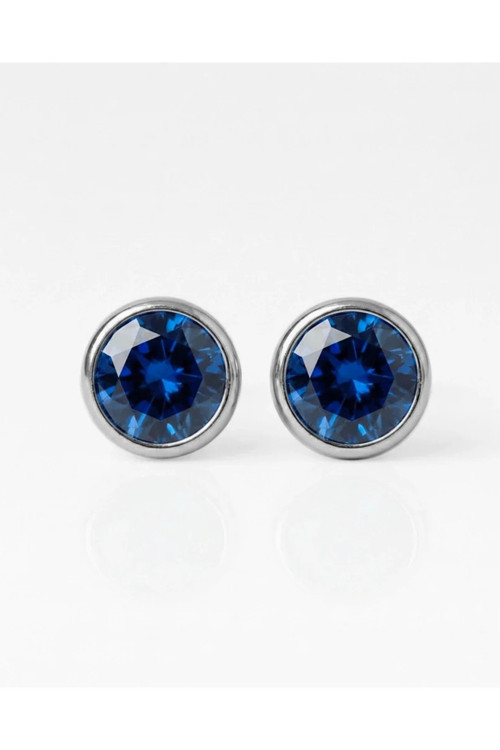 Cerrahi Çelik Birthstone Küpe | 316L Paslanmaz Çelik Steril Taşlı Hipoalerjenik Küpe