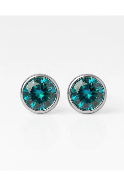 Cerrahi Çelik Birthstone Küpe | 316L Paslanmaz Çelik Steril Taşlı Hipoalerjenik Küpe