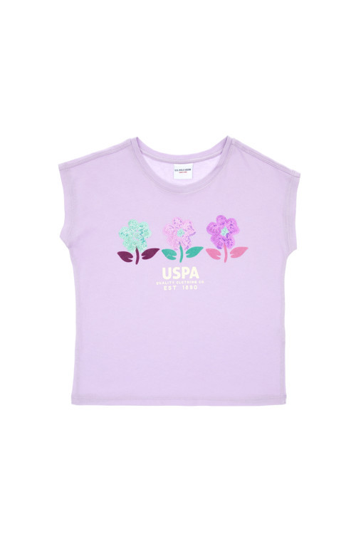 Kız Çocuk Lila Tişört 50300966-VR034