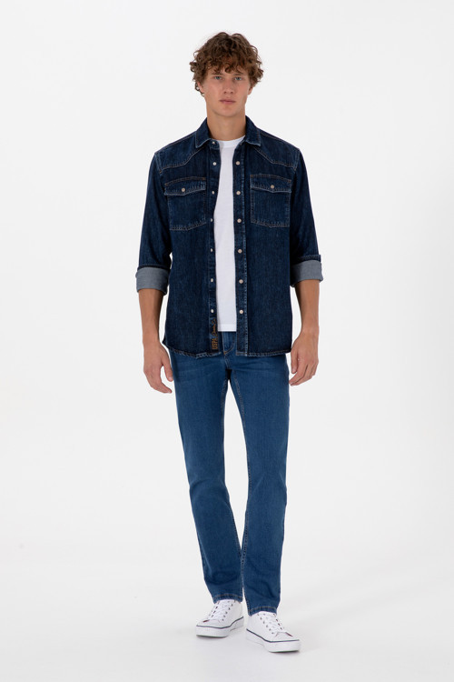 Erkek Mavi Slim Fit Jean Pantolon 50316540-DN0022