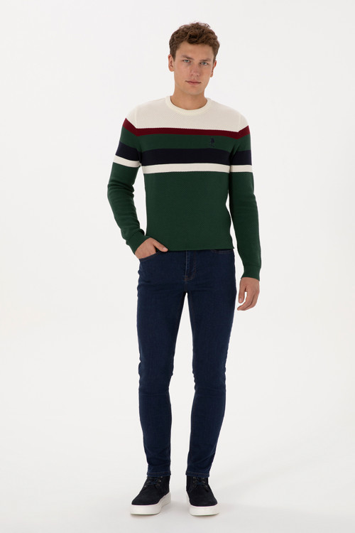 Erkek Koyu Mavi Slim Fit Jean Pantolon 50317433-DN0023