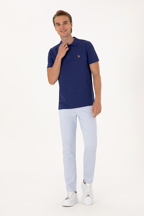 Erkek Slim Fit Açık Mavi Kanvas / Chino Pantolon 50299191-VR003