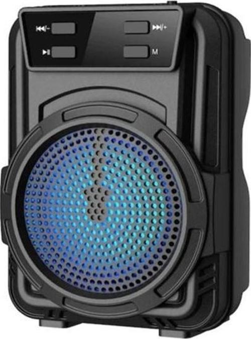 Mini Hoparlör Işıklı Taşınabilir Bluetooth Wireless Fm Radyolu Sd Kart Ve Usb Girişli Hoparlör (2818)