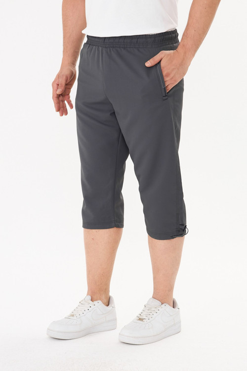 Erkek Nakış Detaylı Cepli Micro Deniz Kapri Antrasit 2666-A