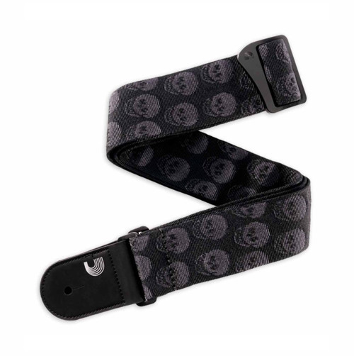 50TB00 Skull Desenli Dokuma Gitar Askısı