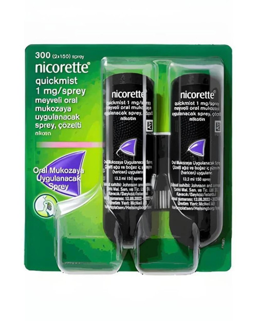 Quickmist 1mg Meyveli Ağız Sprey150 Sprey 2 Adet