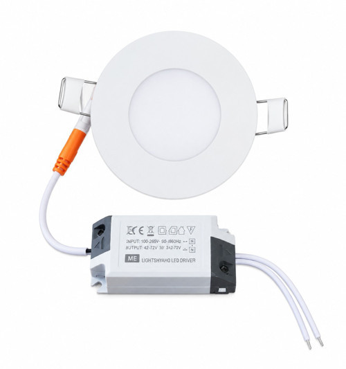 AKILLIELMA-LEVA LV-3089 LED PANEL YUVARLAK SLİM SIVA ALTI 3W BEYAZ 8,5CM