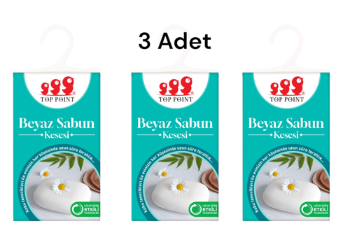 Koku Kesesi Beyaz Sabun 19 g (3 adet)