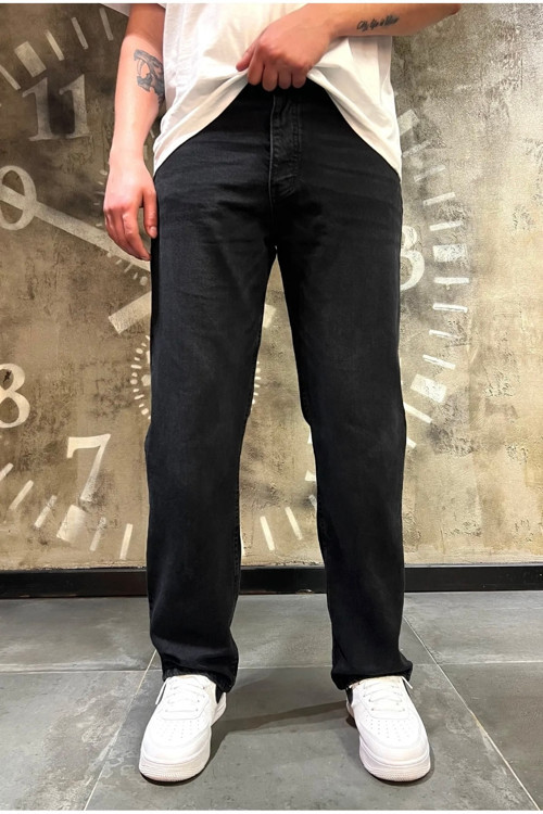 Erkek Siyah Baggy Jeans