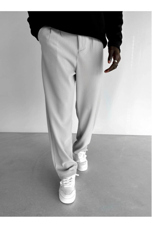Erkek Baggy Fit Fitilli Rahat Pantolon