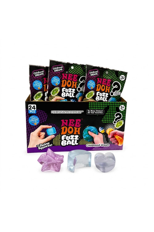 Squishy Fuzz Ball Needoh 3’Lü Paket 3.5 Cm Mini Moj Mojlar Kapalı Poşet Sukuşi Yeni Seri Stres Oyuncağı 1 Paket Gönderilecektir