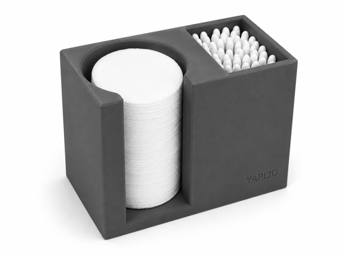 YAPI3D 2 Bölmeli Pamuk ve Kulak Çubuğu Düzenleyici Organizer