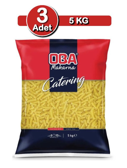 Fiyonk Makarna 5 Kg X 3 Adet | Uzun Süreli Stok Paketi