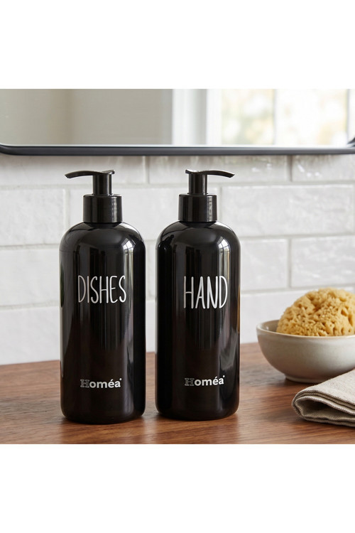 Hands Dishes Sabunluk Siyah Renk – Şık ve Modern Mutfak & Banyo Sabunluk, Sıvı Sabunluk