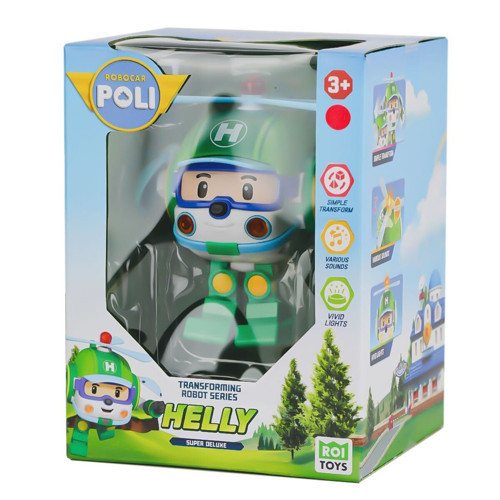 POLI MRT-688 Sesli ve Işıklı Robocar Poli Büyük Transforming Robot Helly -Necotoys
