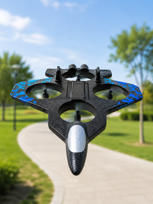 Savaş Uçağı Tasarımlı Drone 2.4G Uzaktan Kumandalı 360° Takla Jiroskop Tek Tuş Kalkış İn