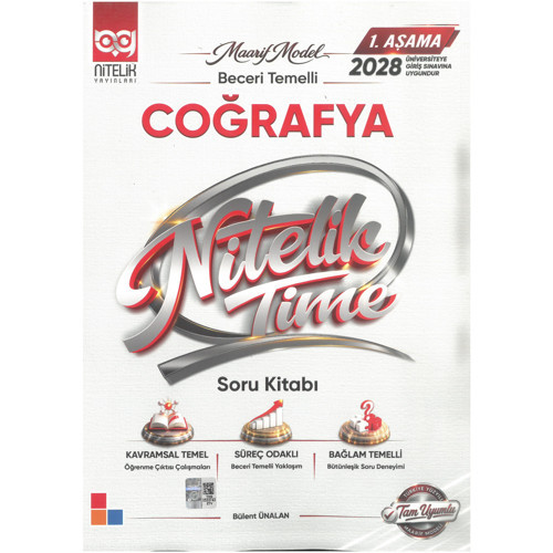 Nİtelik 1.Aşama Coğrafya Soru Kitabı Beceri Temelli Maarif Model
