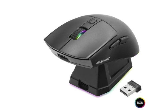 Kablosuz Gaming Rgb Mouse Şarj Standlı - Siyah MF1215B