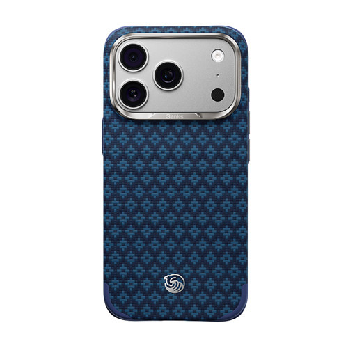 İphone 18 Pro Max Kılıf M-Safeli Yüksek Çerçeveli Armorgrid Armoredge X9 Kevlar Karbon Laciver