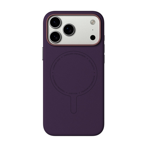 İphone 18 Pro Max Uyumlu Kılıf M-Safe Şarj Özellikli Vela Serisi Kapak Mor
