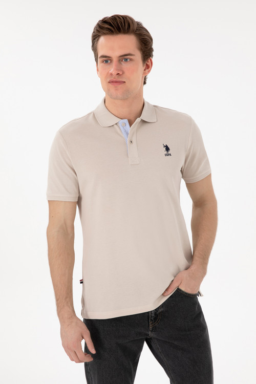 Erkek Regular Fit Polo Yaka Taş Basic Tişört 50298031-VR049